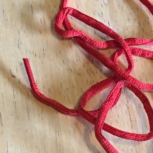 Red new shoe laces